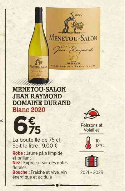 menetou-salon jean raymond domaine durand blanc 2020