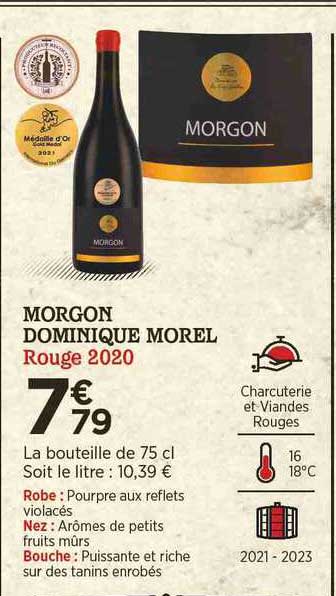 morgon dominique morel rouge 2020