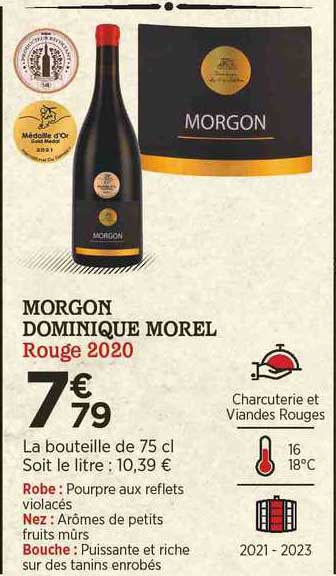 morgon dominique morel rouge 2020