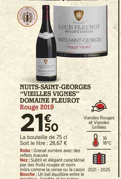 nuits-saint-georges "vieilles vignes" domaine fleurot rouge 2019