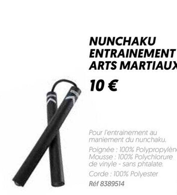 nunchaku entraînement arts martiaux