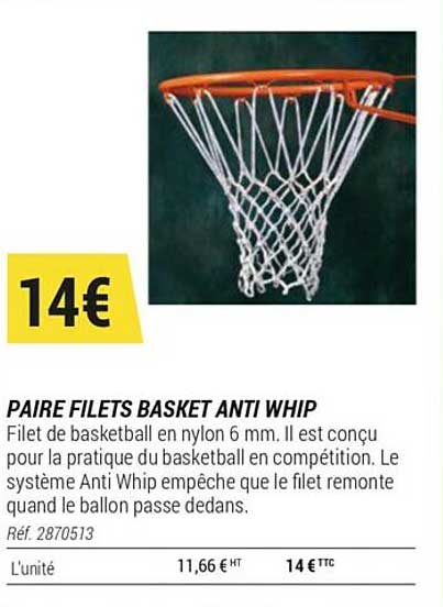 paire filets basket anti whip
