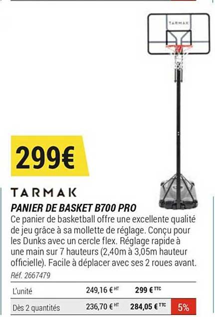 panier de basket b700 pro tarmak