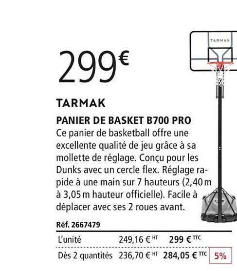 Panier De Basket B700 Pro Tarmak