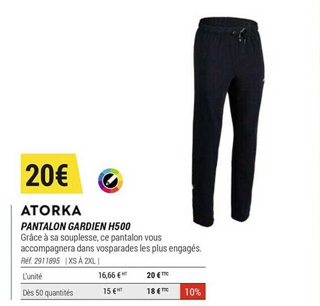 pantalon gardien h500 atorka