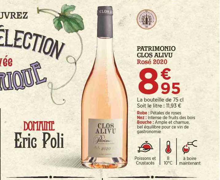 patrimonio clos alivu rosé 2020