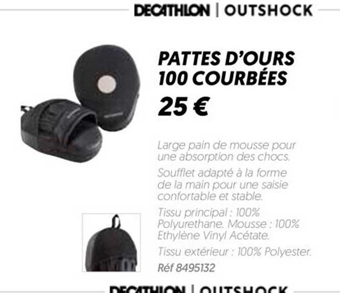 pattes d'ours 100 courbées