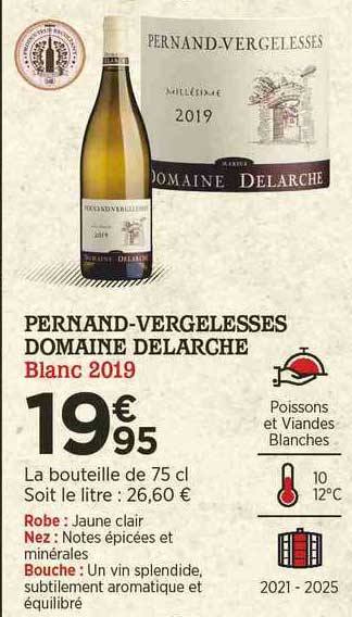 pernand-vergelesses domaine delarche blanc 2019