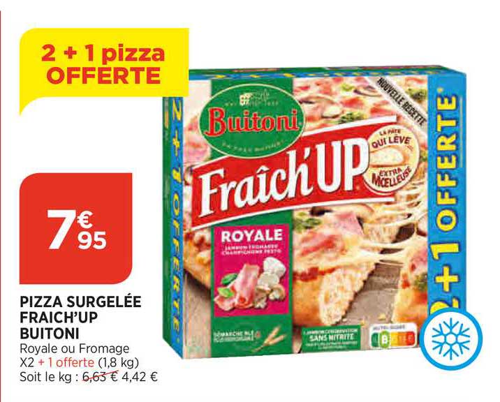 pizza surgelée fraîch'up buitoni