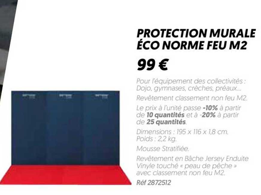 protection murale éco norme feu m2