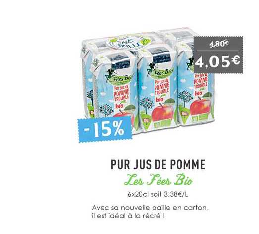 pur jus de pomme les fées bio