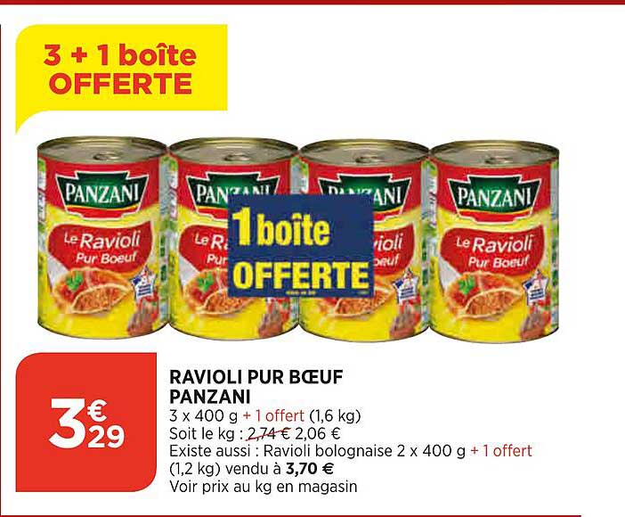 Ravioli Pur Bœuf Panzani