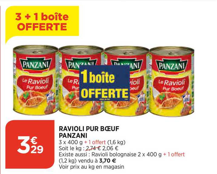 Ravioli Pur Bœuf Panzani