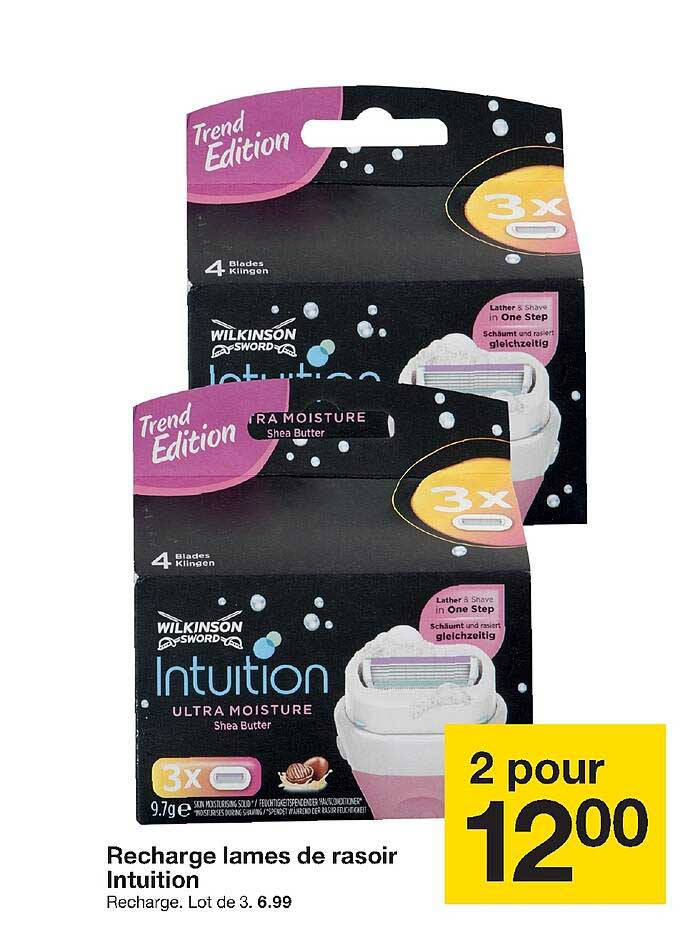 Recharge Lames De Rasoir Intuition