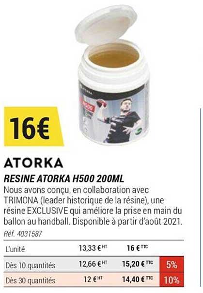 résine atorka h500 200ml atorka