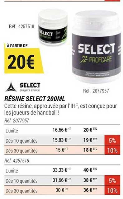 résine select 200ml select