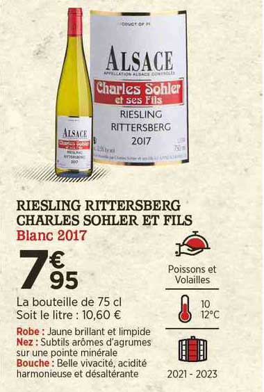 riesling rittersberg charles sohler et fils blanc 2017