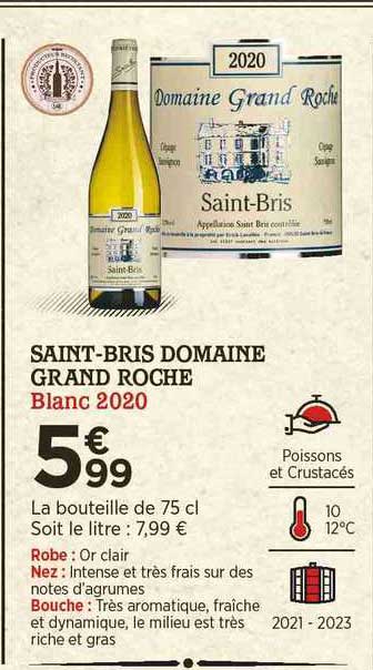 saint-bris domaine grand roche blanc 2020