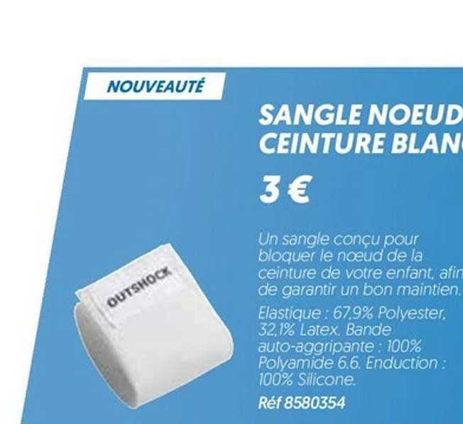Sangle Nœud Ceinture Blanc