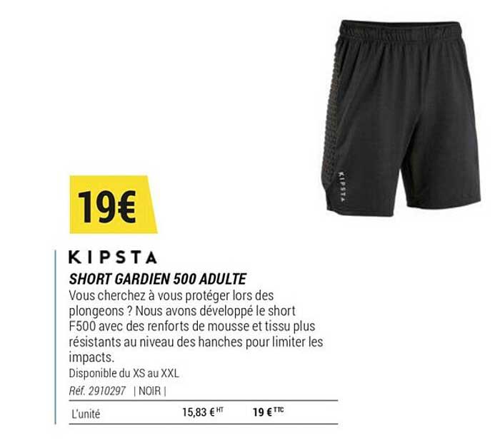 Short Gardien 500 Adulte Kipsta