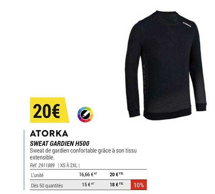 sweat gardien h500 atorka
