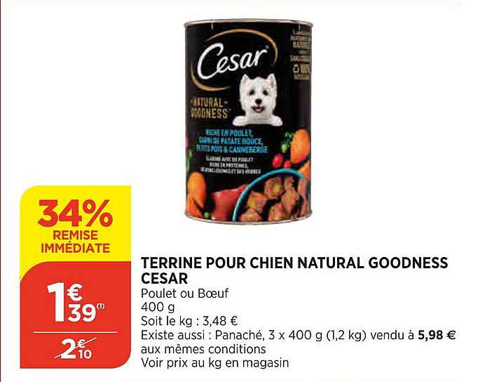 Terrine Pour Chien Natural Goodness Cesar