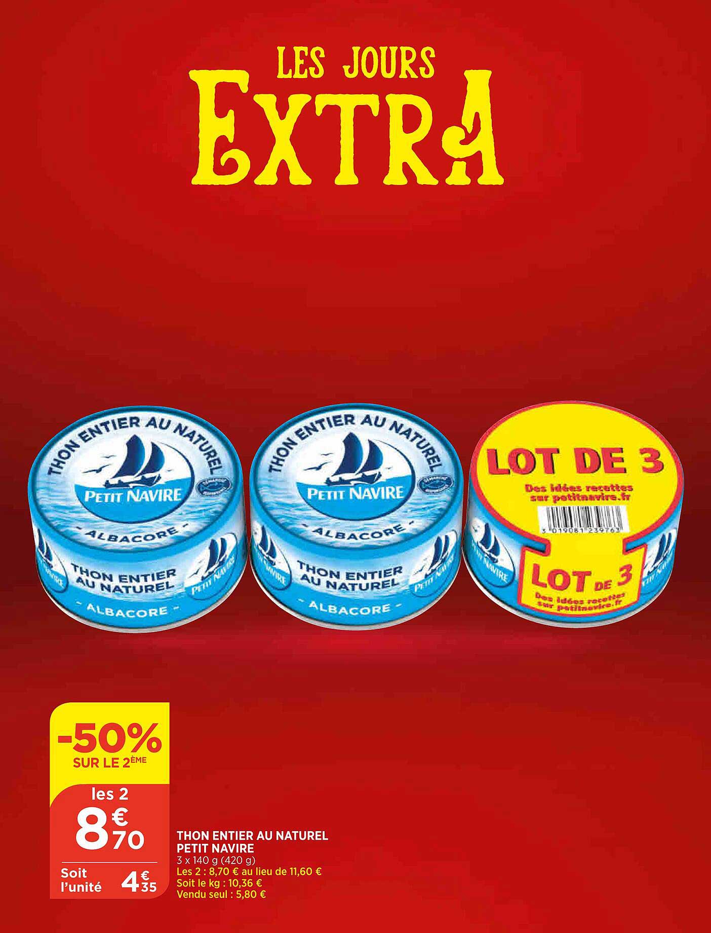 Thon Entier Au Naturel Petit Navire