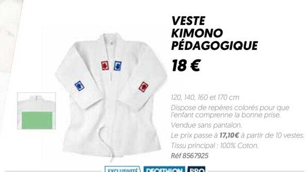 veste kimono pédagogique