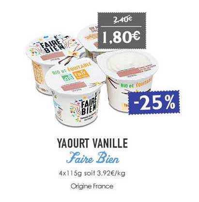 yaourt vanille faire bien