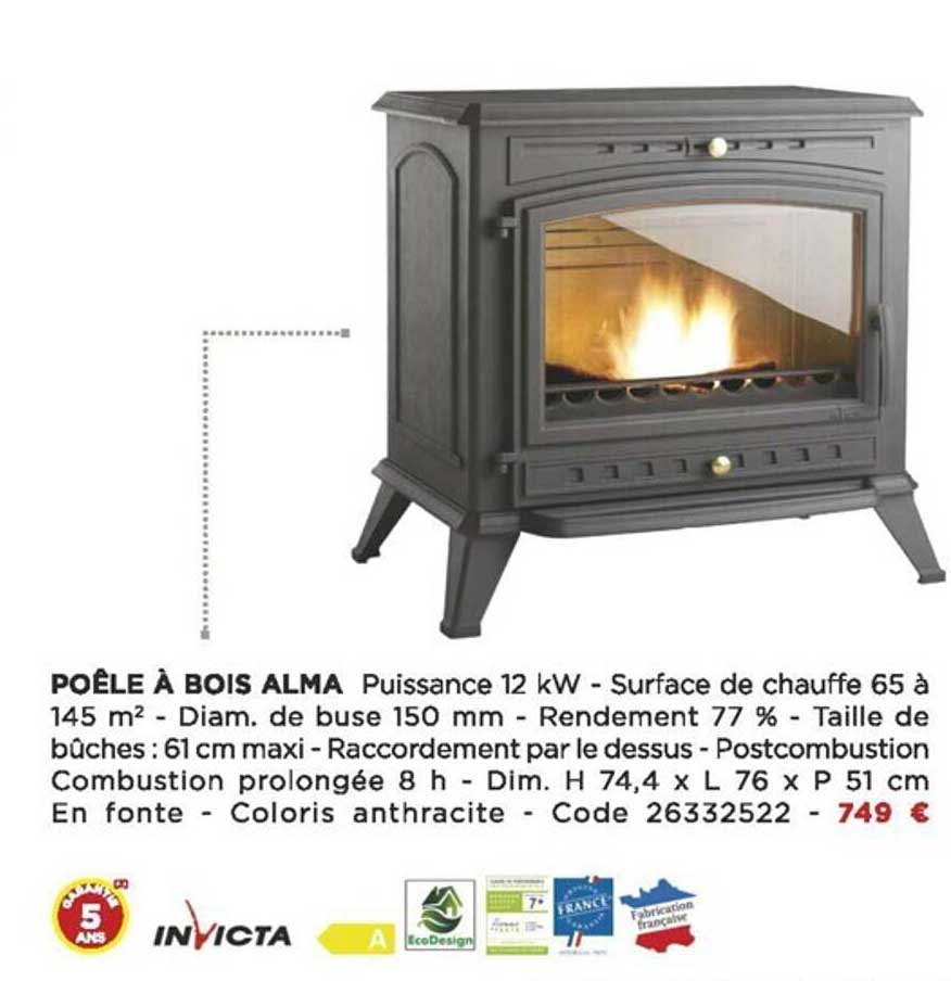 Poêle à Bois Alma Invicta