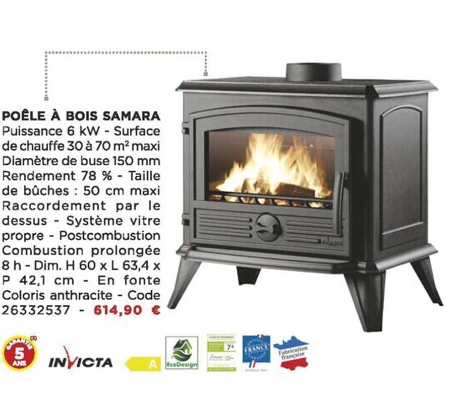 Poêle à Bois Samara Invicta