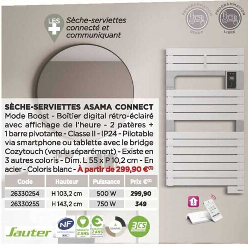 sèche-serviettes asama connect sauter