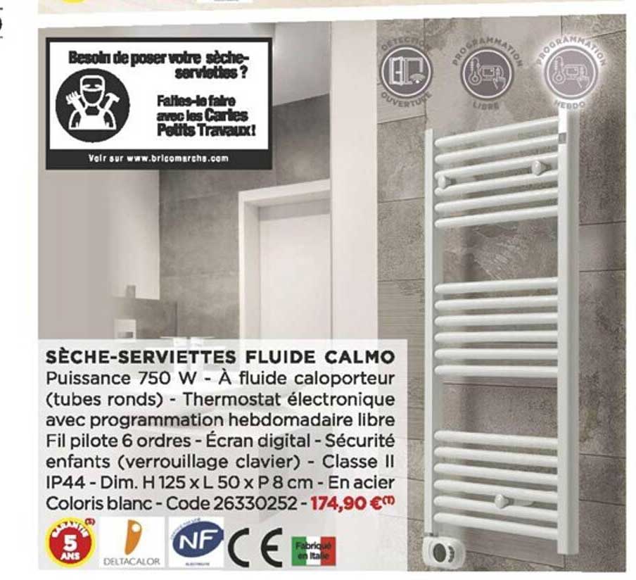 sèche-serviettes fluide calmo