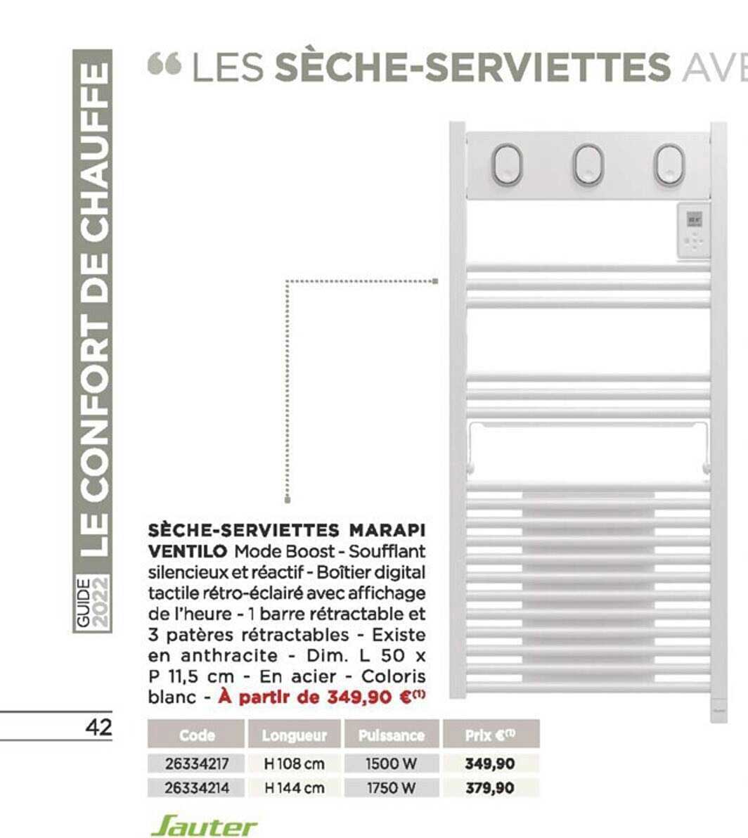 sèche-serviettes marapi sauter