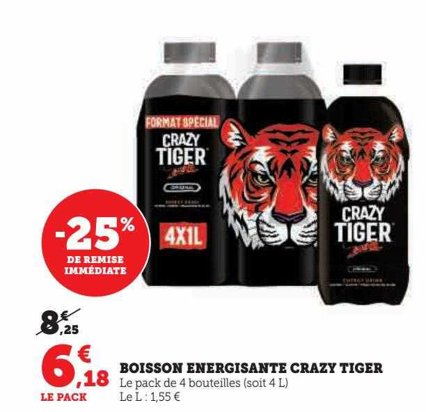 boisson énergisante crazy tiger