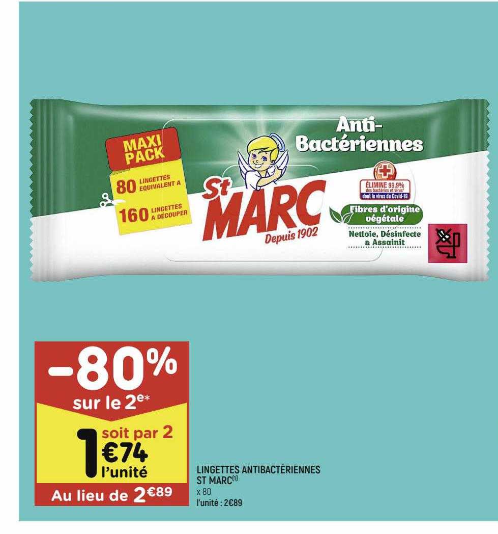 lingettes antibactériennes st marc