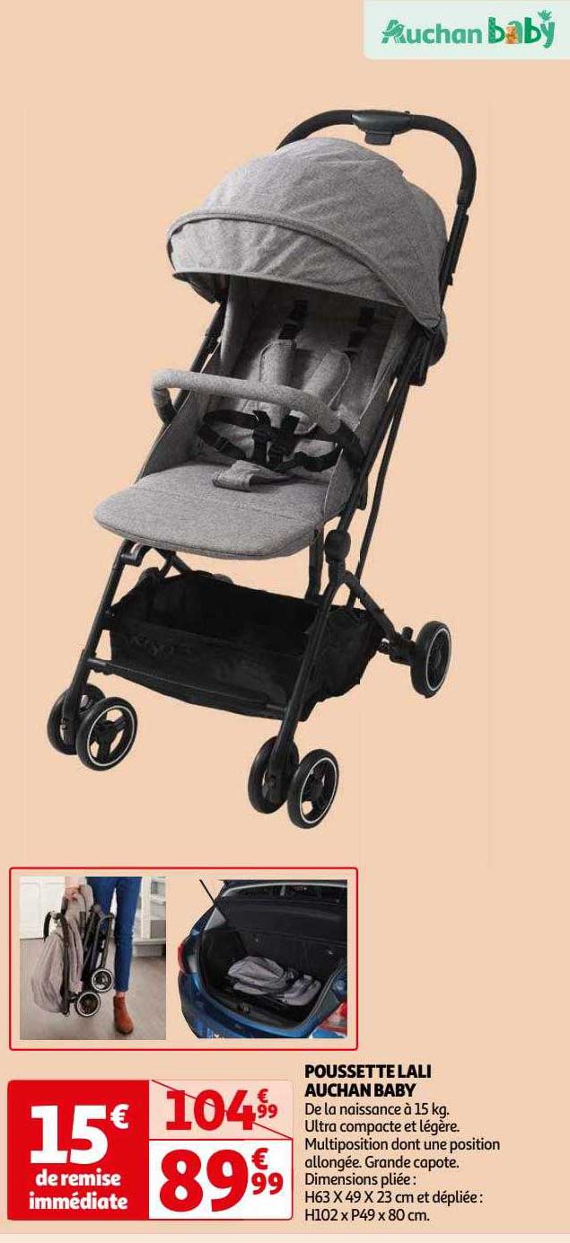 poussette lali auchan baby