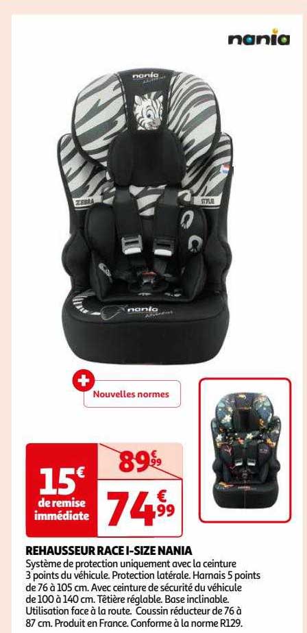 rehausseur race i-size nania