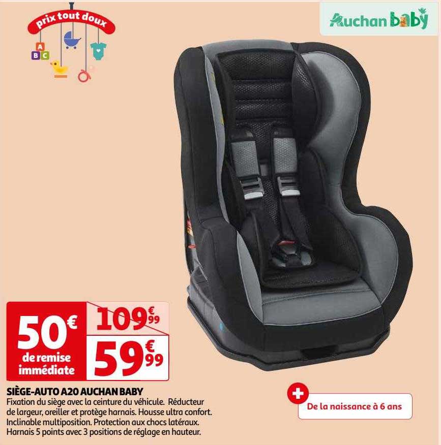 siège-auto A20 auchan baby