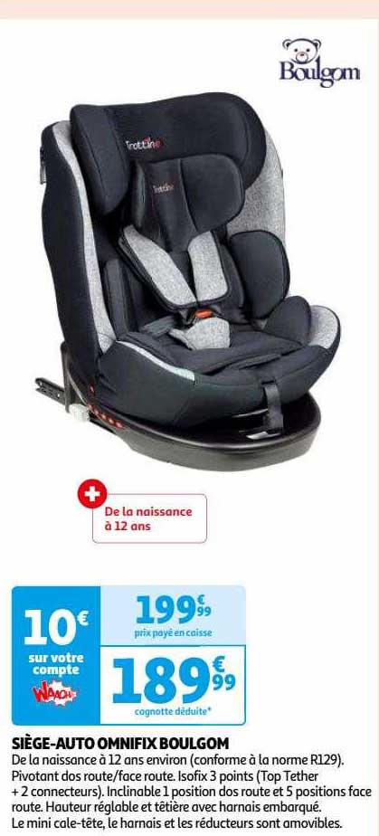 siège-auto omnifix boulgom