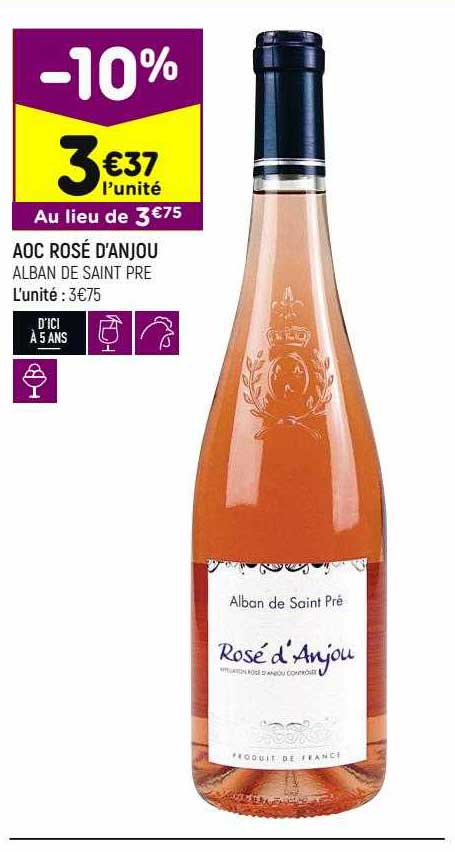 aoc rosé d'anjou alban de saint pre