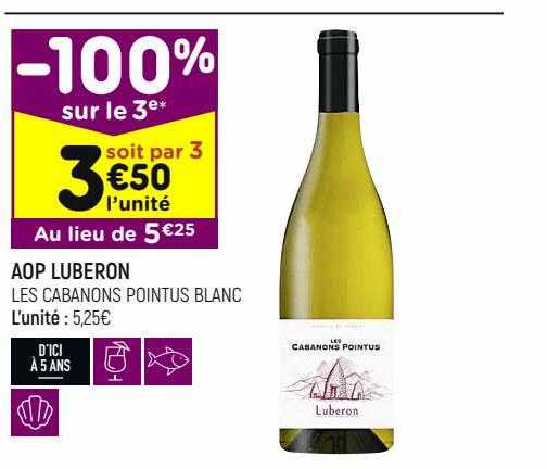 aop luberon les cabanons pointus blanc