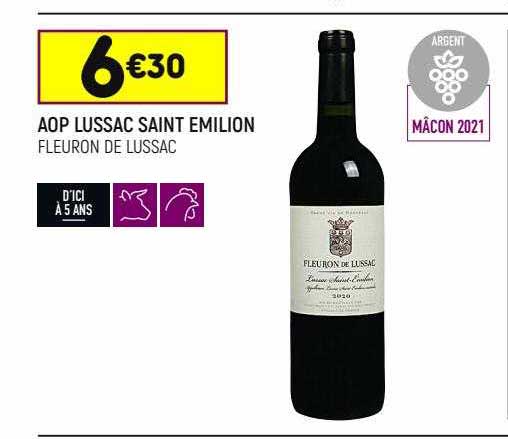 aop lussac saint émilion fleuron de lussac