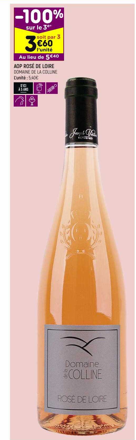 aop rosé de loire domaine de la colline