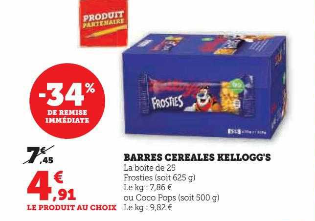 Barres Céréales Kellogg's