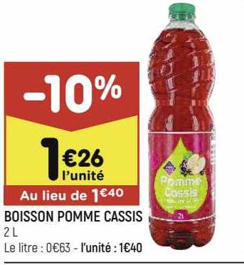 Boisson Pomme Cassis
