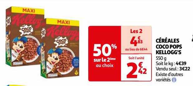 céréales coco pops kellogg's