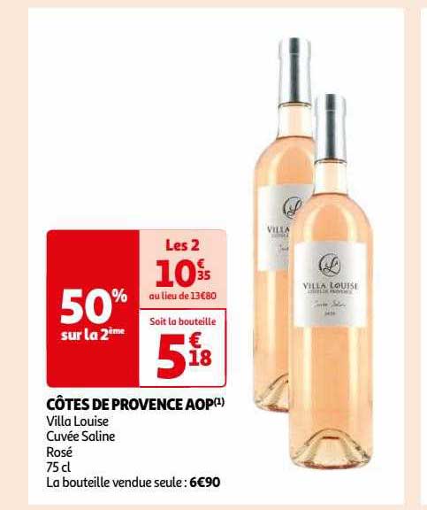 côtes de provence aop villa louise
