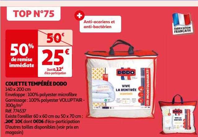 Couette Tempérée Dodo