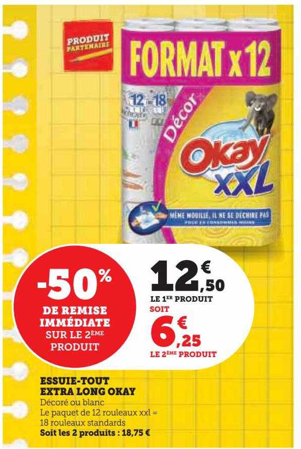 essuie-tout extra long okay